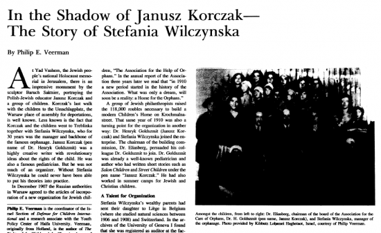 The Story of Stefania Wilczynska 