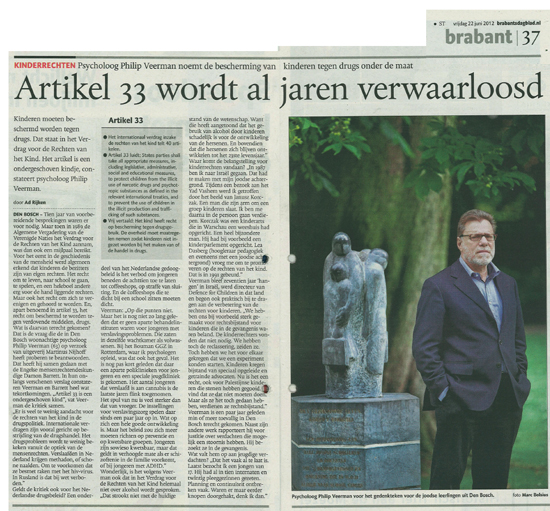 Interview met Philip Veerman in het Brabants Dagblad