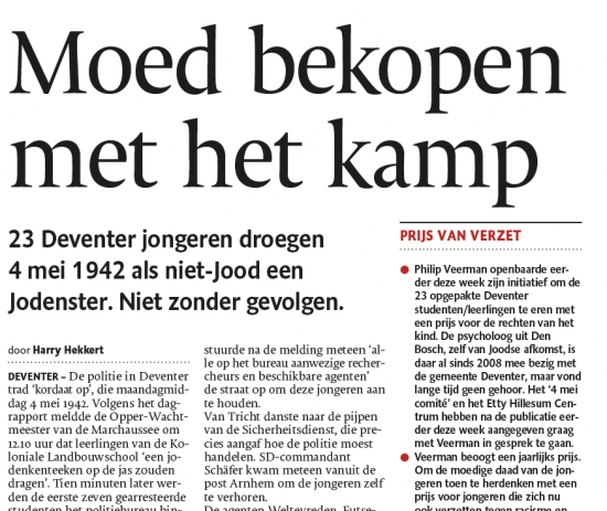 Moed bekopen met het kamp